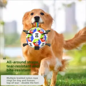 Balón de Fútbol Interactivo con Correas para Perros y Cachorros