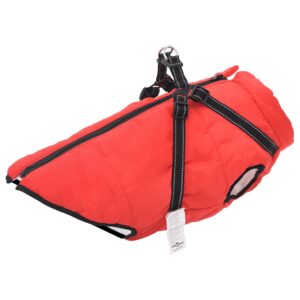 Abrigo para Perro con Arnés Impermeable Reflectante L44